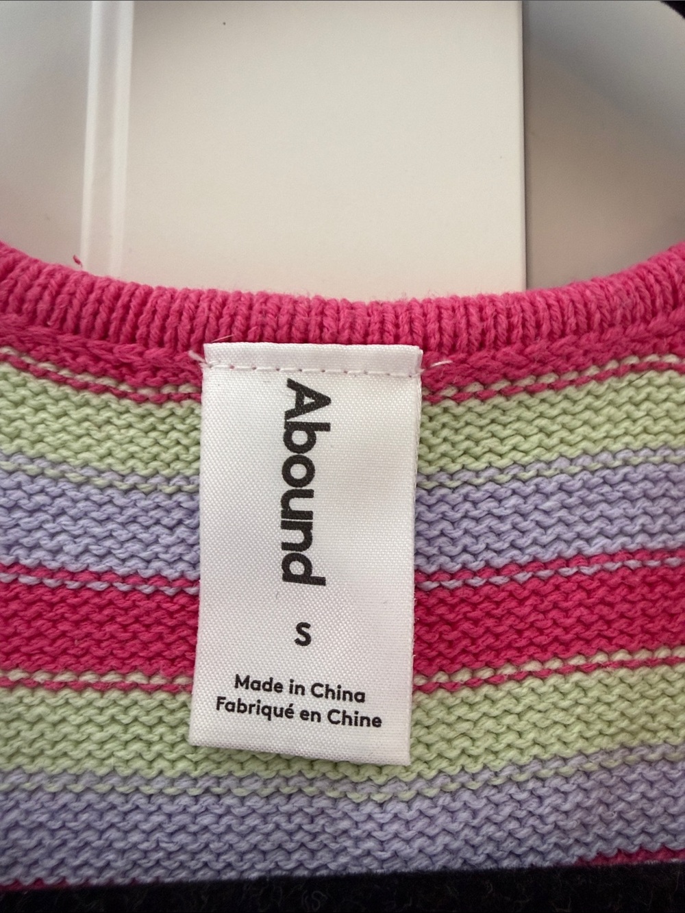 Abound Striped Knit Tank with Keyhole Back - Picture 2 of 5